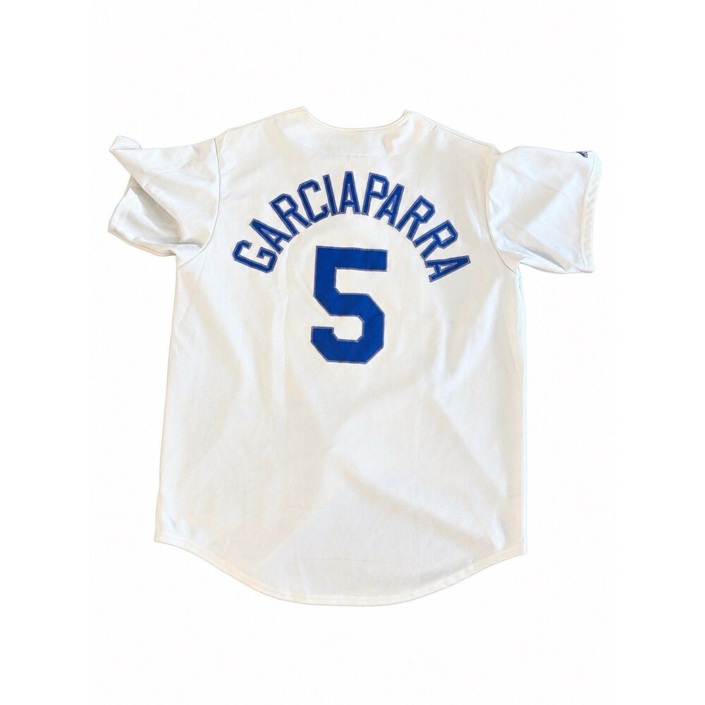 Vintage Vtg Majestic Mens Baseball Jersey L White Nomar Garciaparra Dodgers MLB